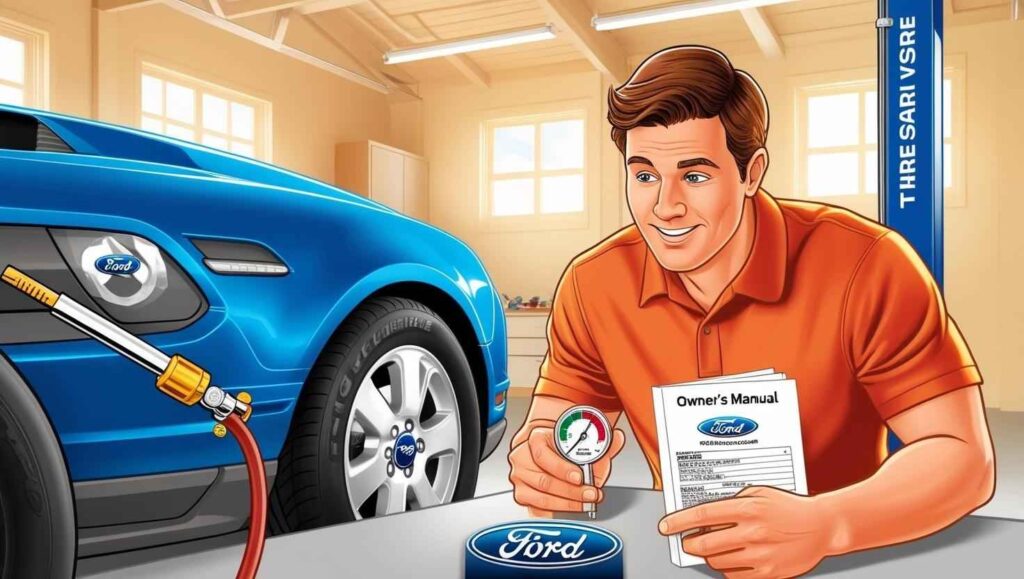 What is the correct tire pressure for a Ford? What is the correct tire pressure